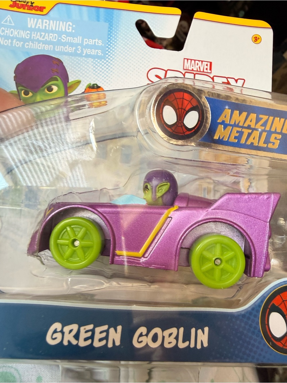 Marvel Green Goblin Purple and Green Die-Cast Car